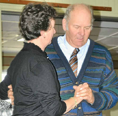 Dancers Ian and Anne Coy show how it’s done at seniors week.